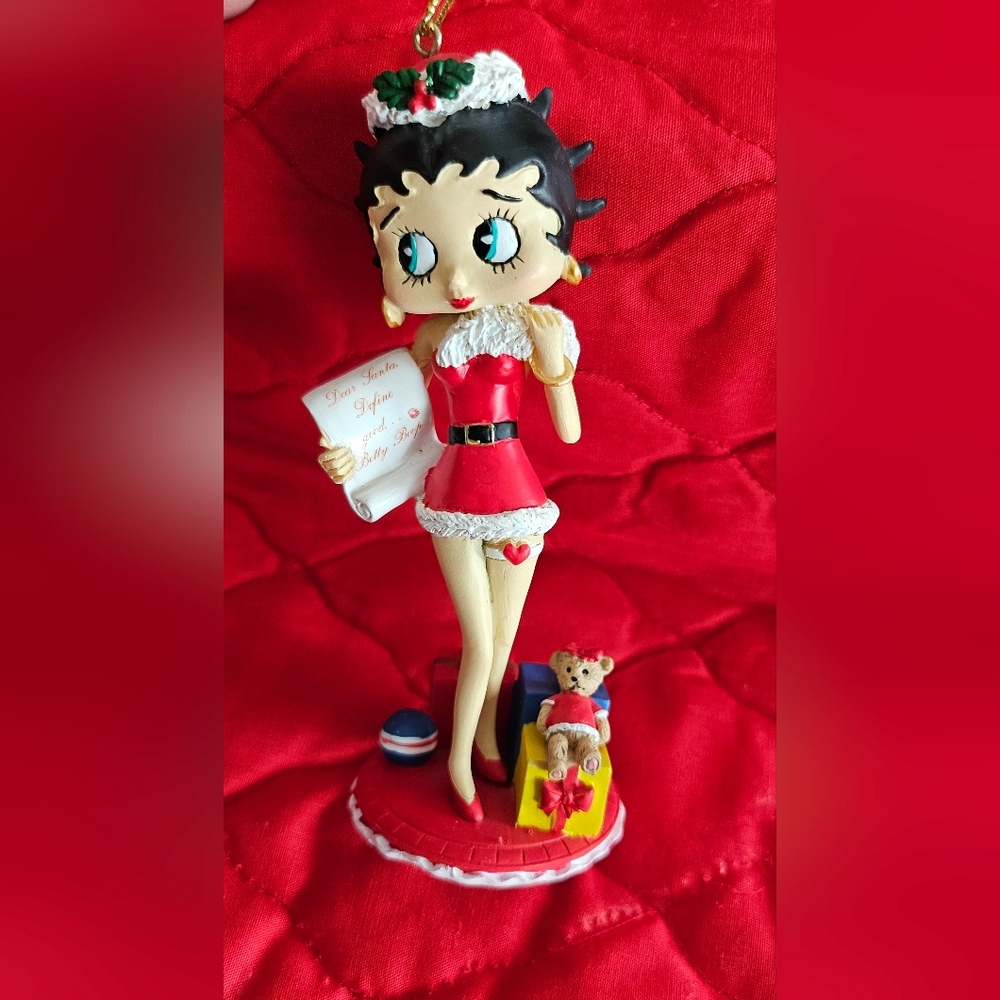Betty Boop 4.25" Betty Boop "Define Good" 'Naughty or Nice' Ornament